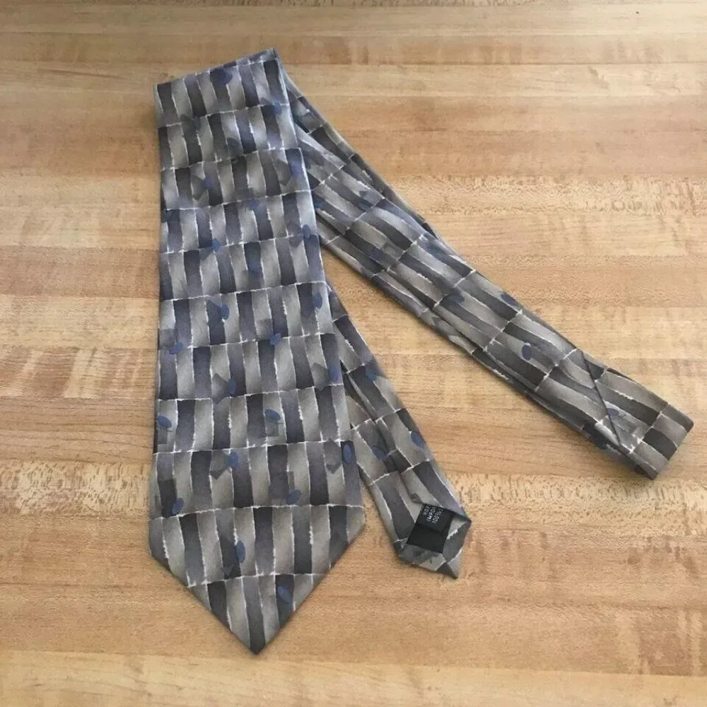 #1072 GEOFFREY BEENE Earthtones Vintage NECKTIE  59 X 4